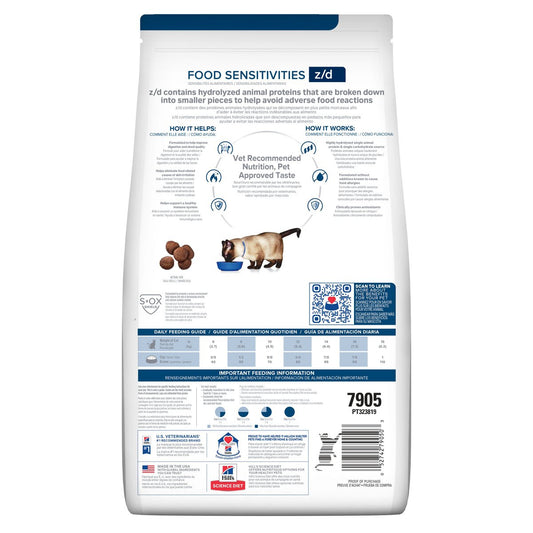 Alimento Hill's Prescription Diet z/d Sensibilidad Alimenticia Para Gato 1.8kg