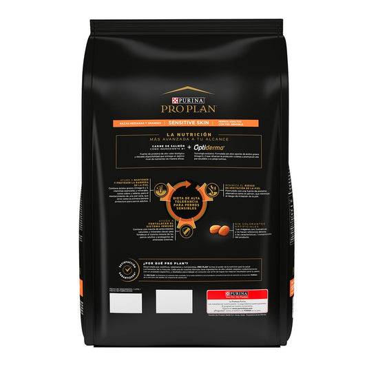 Alimento Pro Plan Sensitive Skin Adulto R. Med/Gdes