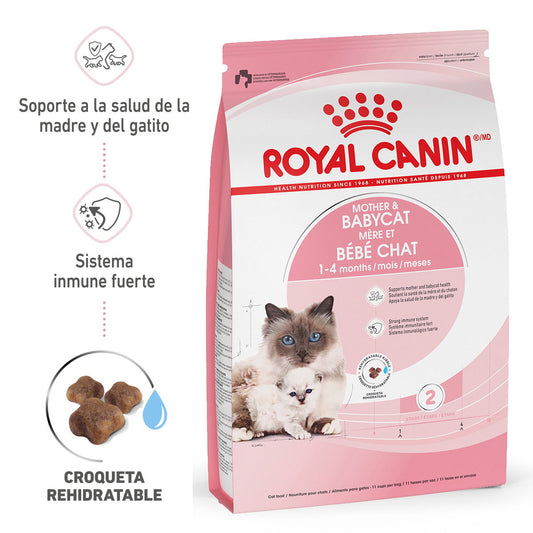 Royal Canin Mom & BabyCat Alimento Seco para Gestación / Lactancia o Destete para Gato, 1.3 kg