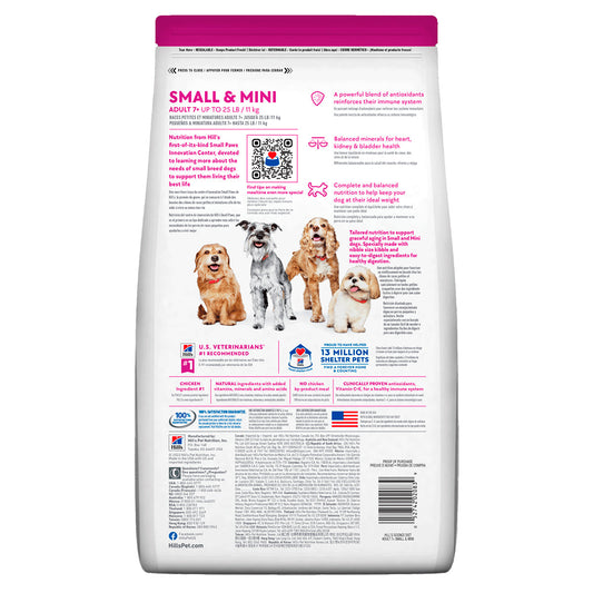 Alimento Hill´s Science Diet Senior Small Paws Para Perro 2.27kg (Bajo pedido)