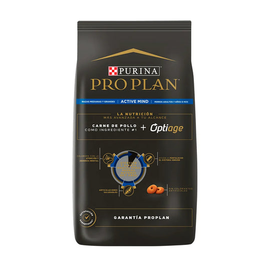 Alimento Pro Plan Active Mind R. Med/Gdes