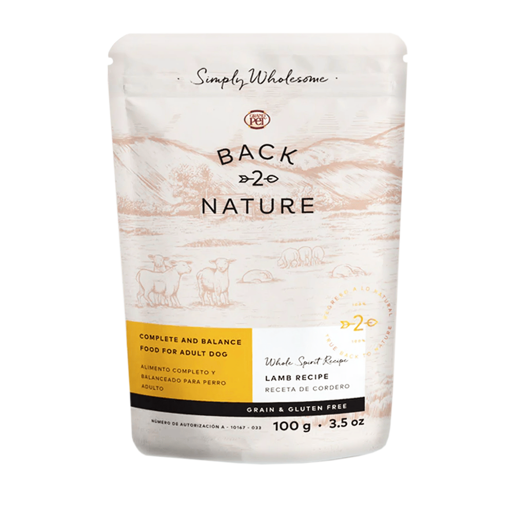 Alimento Back2Nature Cordero Para Perro 100g (Bajo pedido)