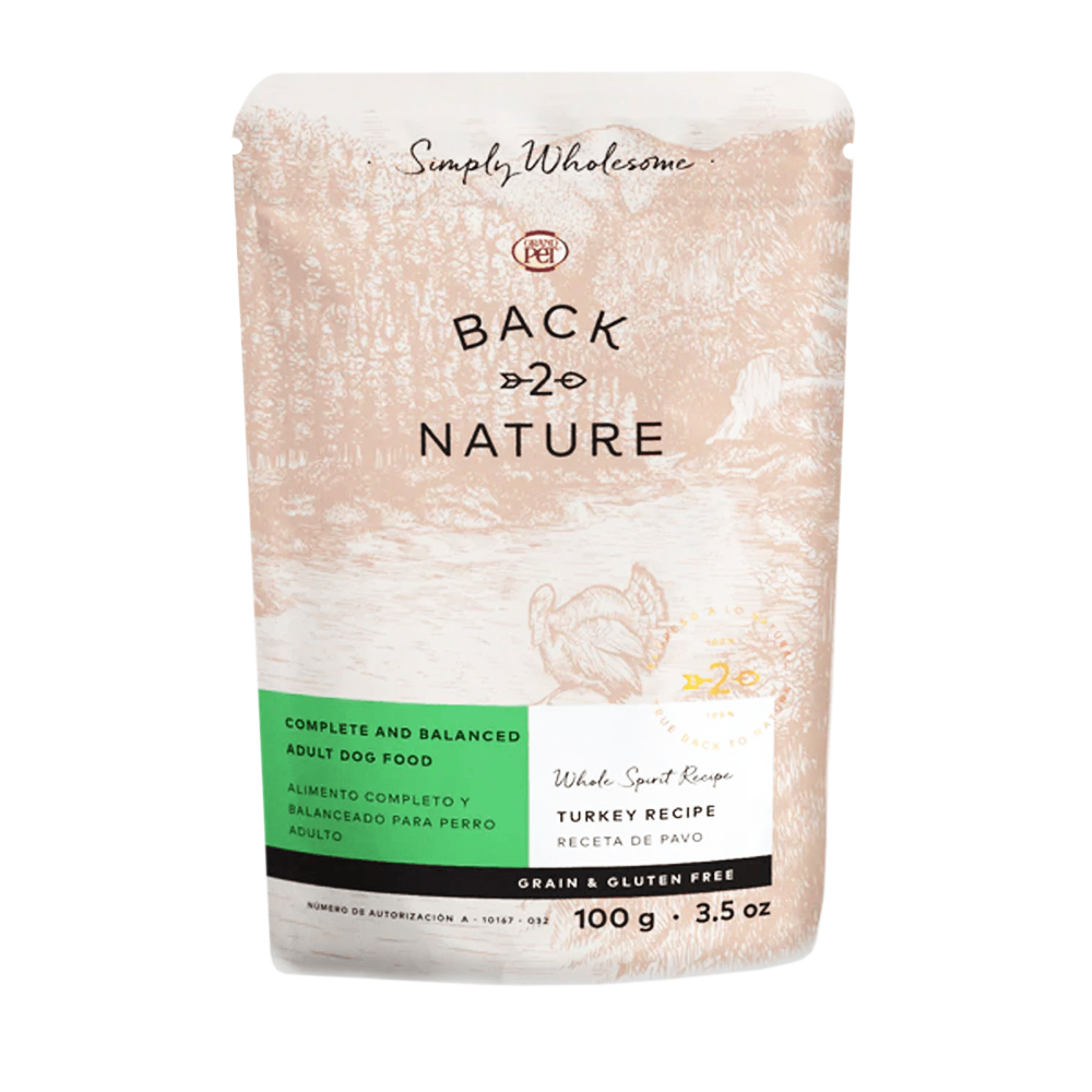 Alimento Back2Nature Pavo Para Perro 100g (Bajo pedido)