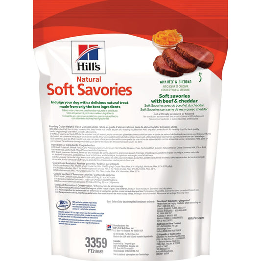 Hill's Science Diet Soft Savories Beef & Cheddar Dog Treats 227 Gr