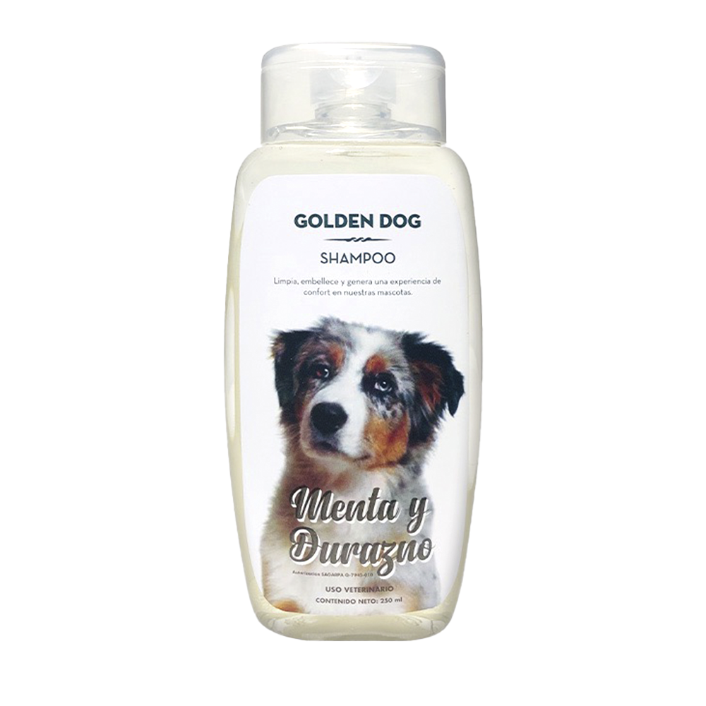 Shampoo Golden Dog Menta y Durazno 250 ml