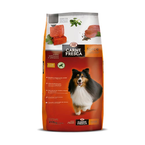 Alimento Carne Fresca Force Adulto Razas Medianas y Grandes