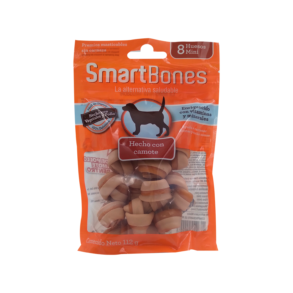 SmartBones Premios Mini Huesos de Camote 112 g