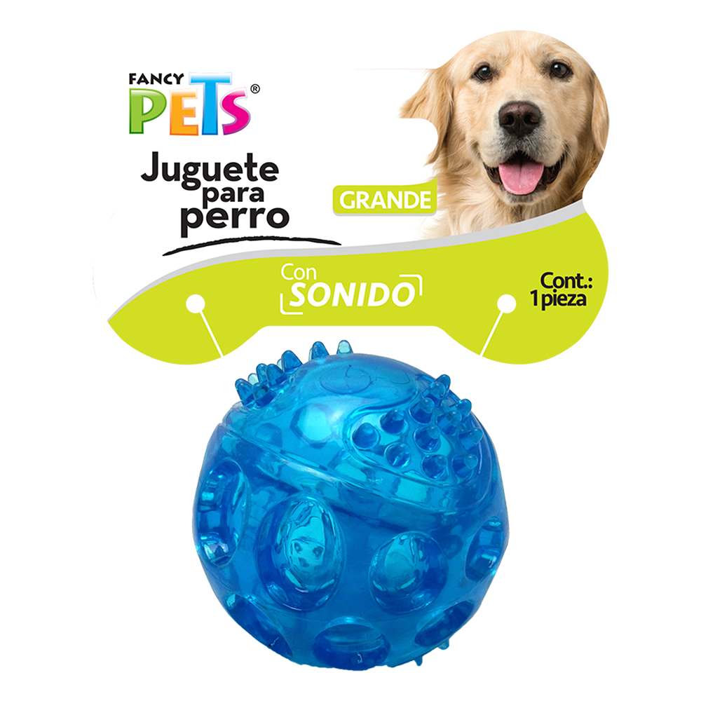 Juguete Fancy Pets Pelota Flexible Grande Con Sonido