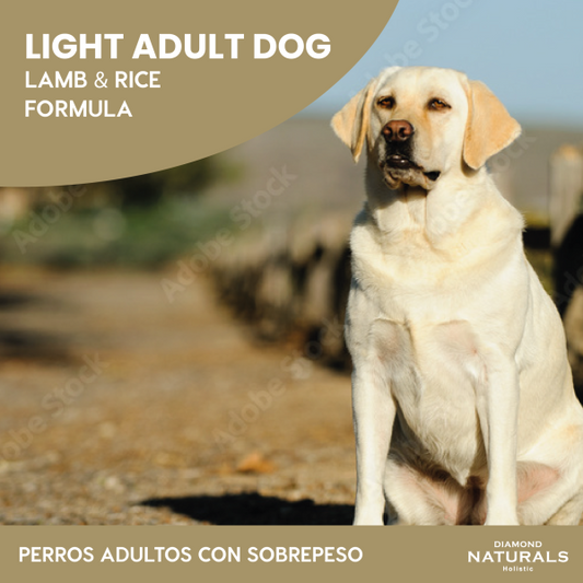Alimento Diamond Naturals Cordero y Arroz Light Adulto Para Perro (Bajo pedido)