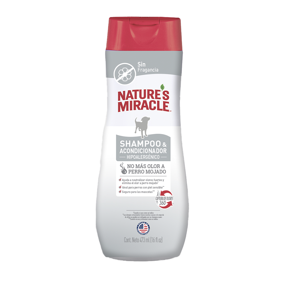 Shampoo Acondicionador Hipoalergénico Nature's Miracle 473 ml