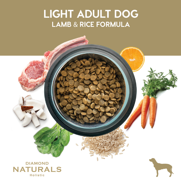 Alimento Diamond Naturals Cordero y Arroz Light Adulto Para Perro (Bajo pedido)