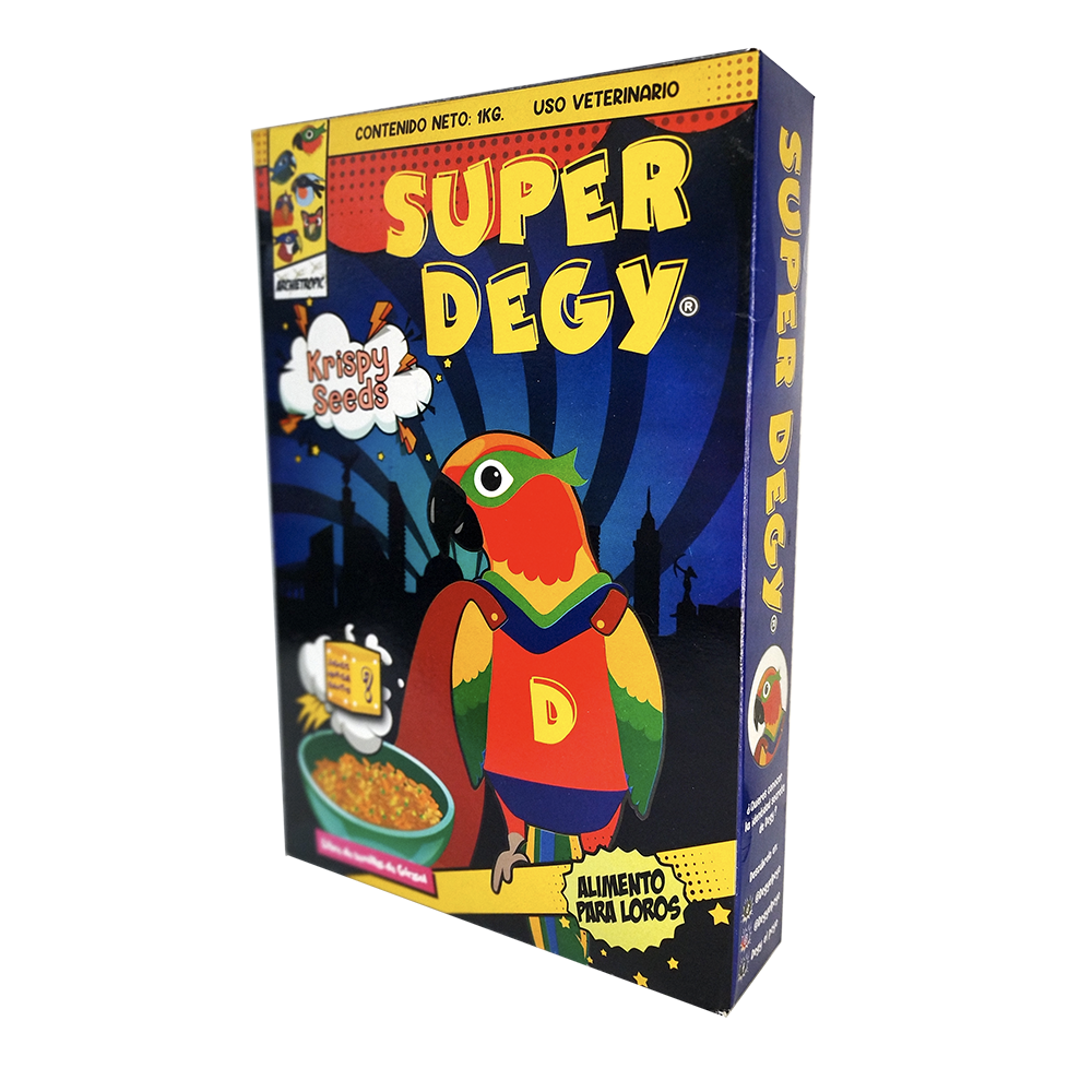Alimento p/Aves Loros y pericos SuperDegy 1 kg