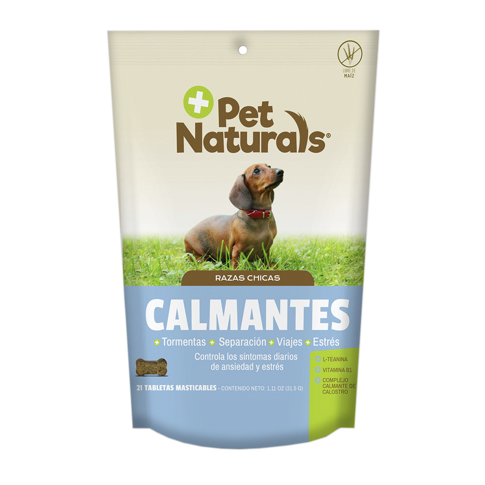 Calmante Natural para perro Raza Chica Pet Naturals 31. 5 g 21 tabletas masticables