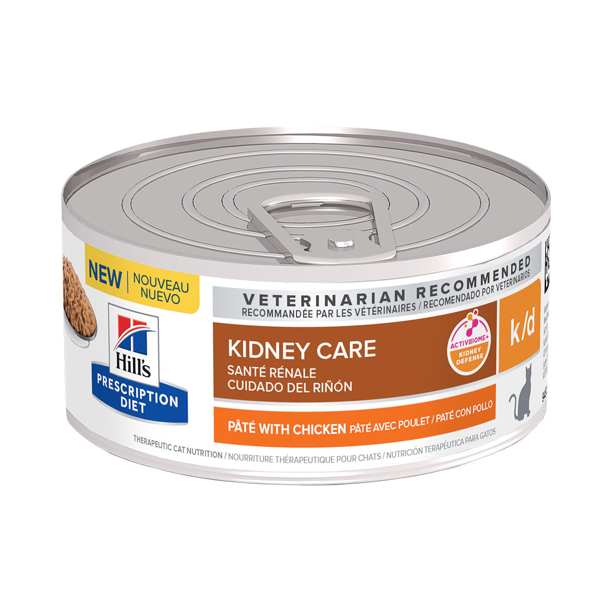 Alimento Hill's Prescription Diet k/d Cuidado del Riñon Para Gato Lata 156g