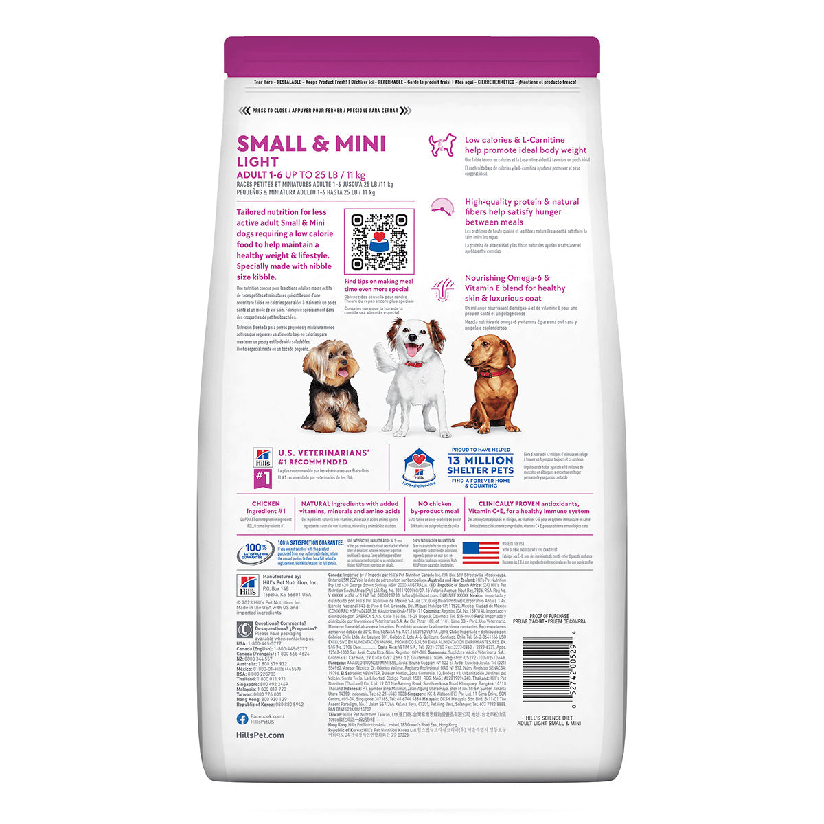 Hill's Science Diet Small & Mini Light Alimento para Perro Adulto Raza Pequeña y Mini (UNICAMENTE BAJO PEDIDO)