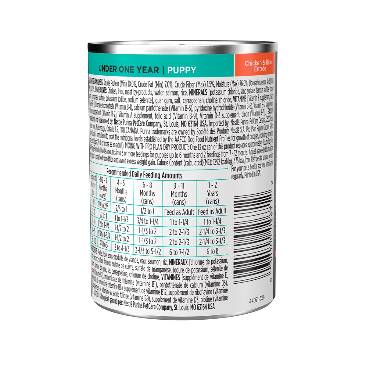 Alimento Pro Plan Para Perro Cachorro Lata 368g