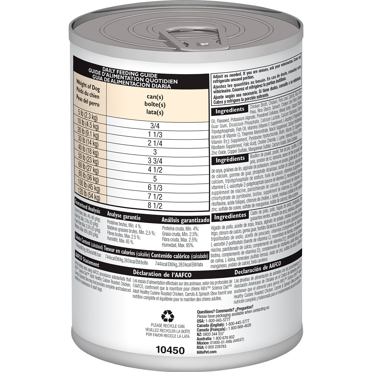 Alimento Hill's Science Diet Original Adulto Healthy Cuisine Para Perro Lata 350g