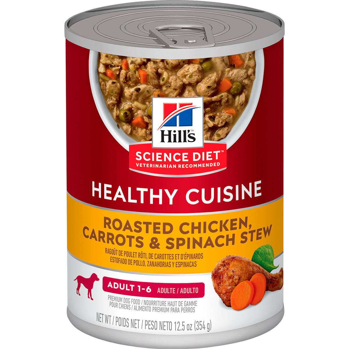 Alimento Hill's Science Diet Original Adulto Healthy Cuisine Para Perro Lata 350g
