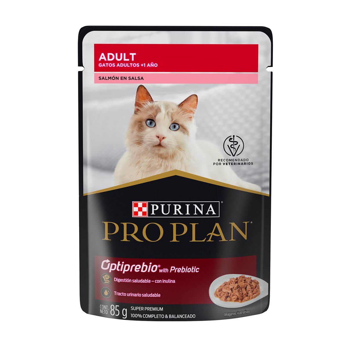 Pro Plan Alimento Húmedo para Gato Adulto Receta Salmón en Salsa, 85 g
