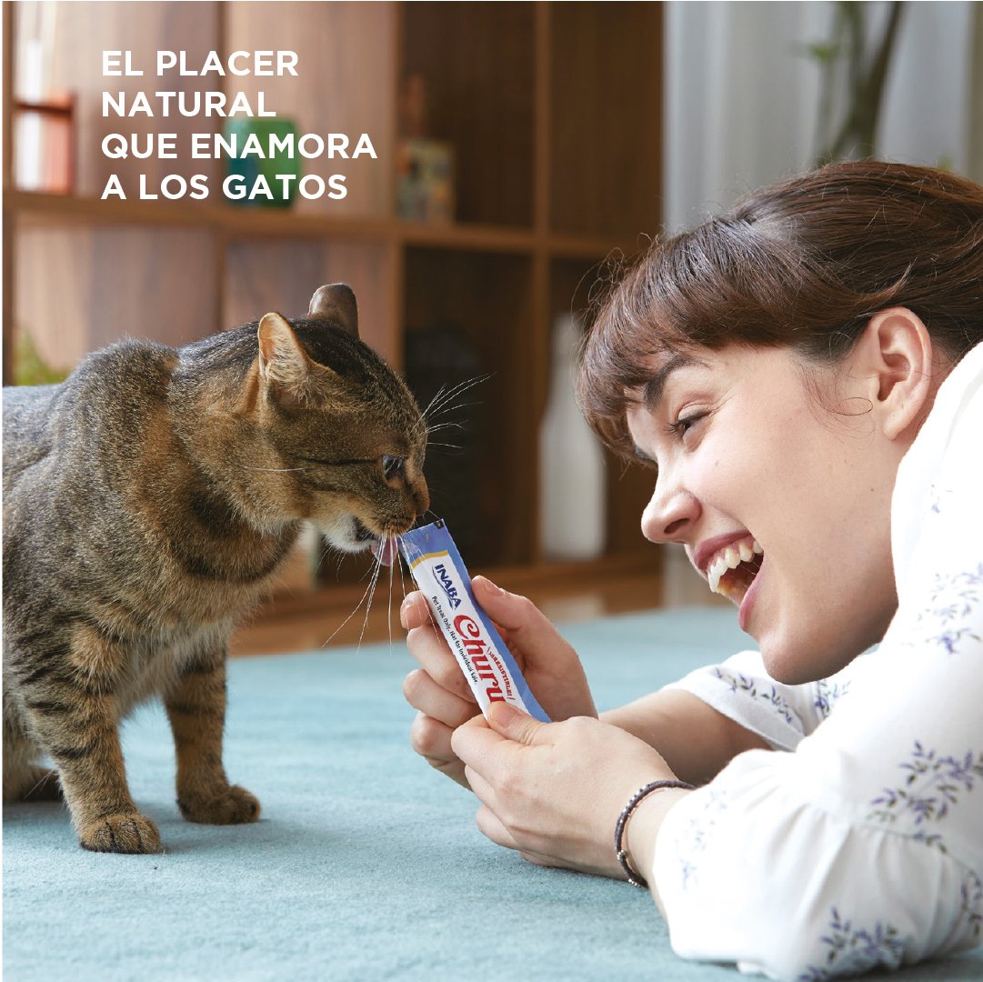 Churu Premio Cremoso Natural para Gato Todas las Etapas de Vida Receta Atún y Salmón 4 pzs