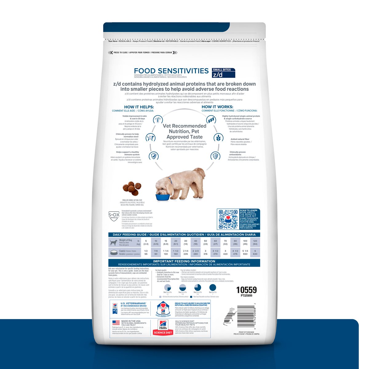 Hill's Prescription Diet Z/d Food Sentivities Alimento Seco Alergias Alimentarias para Perro Adulto Raza Pequeña