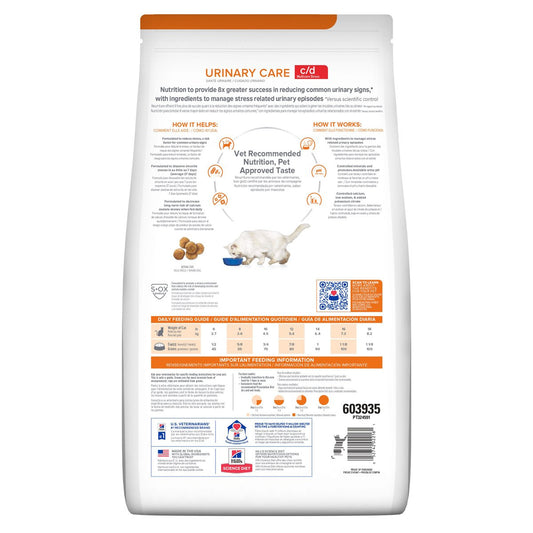 Alimento Hill's Prescription Diet c/d Cuidado Urinario Stress Para Gato 1.8kg