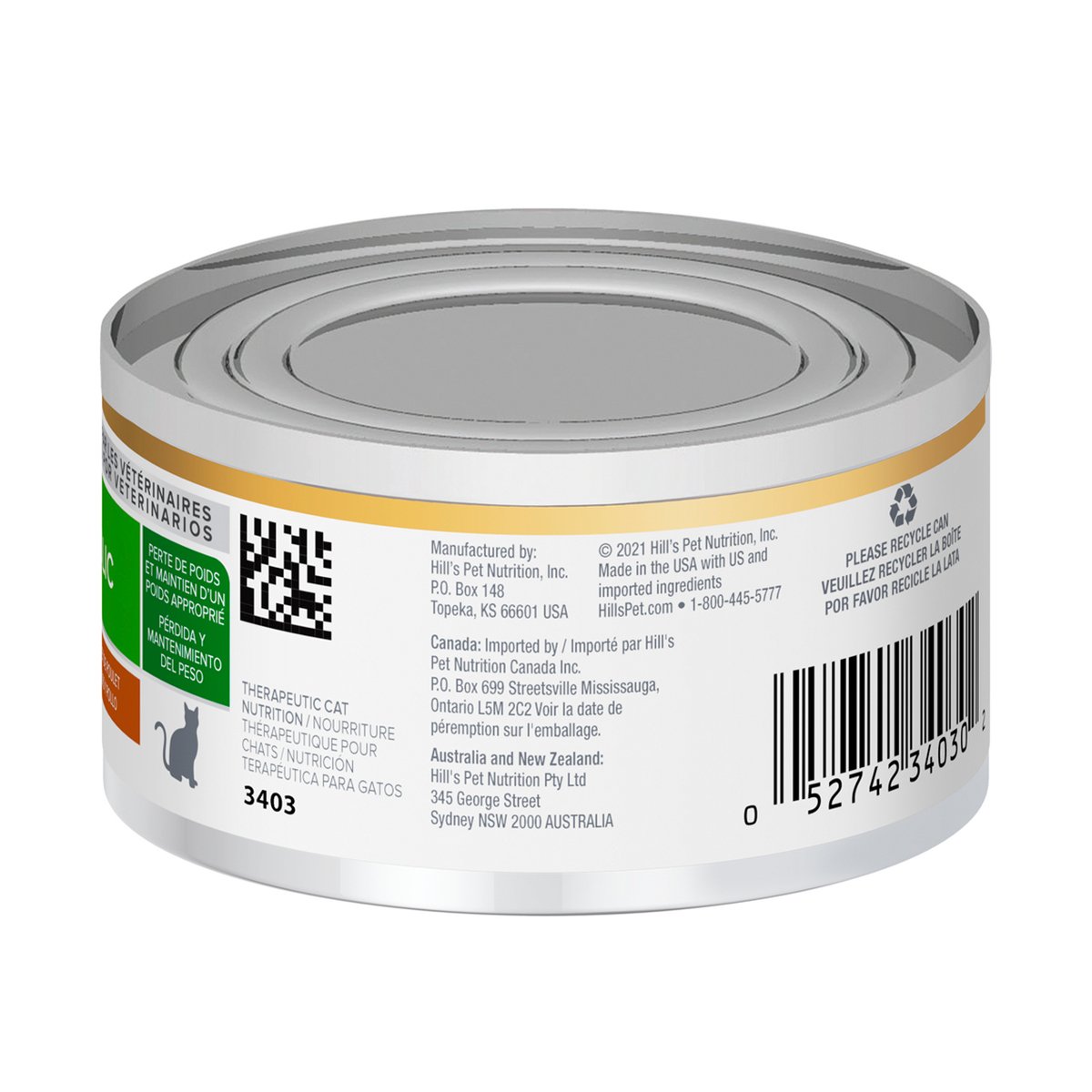 Hill's Prescription Diet Metabolic Alimento Húmedo Reducción de Peso para Gato Adulto 90 g