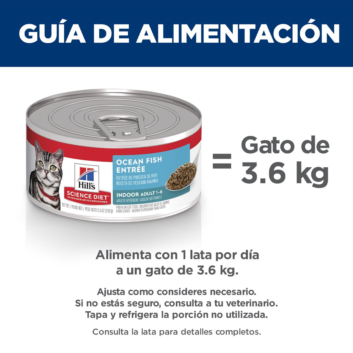 Hill's Science Diet Indoor Alimento Húmedo para Gato de Interior Receta Pescado, 156 g