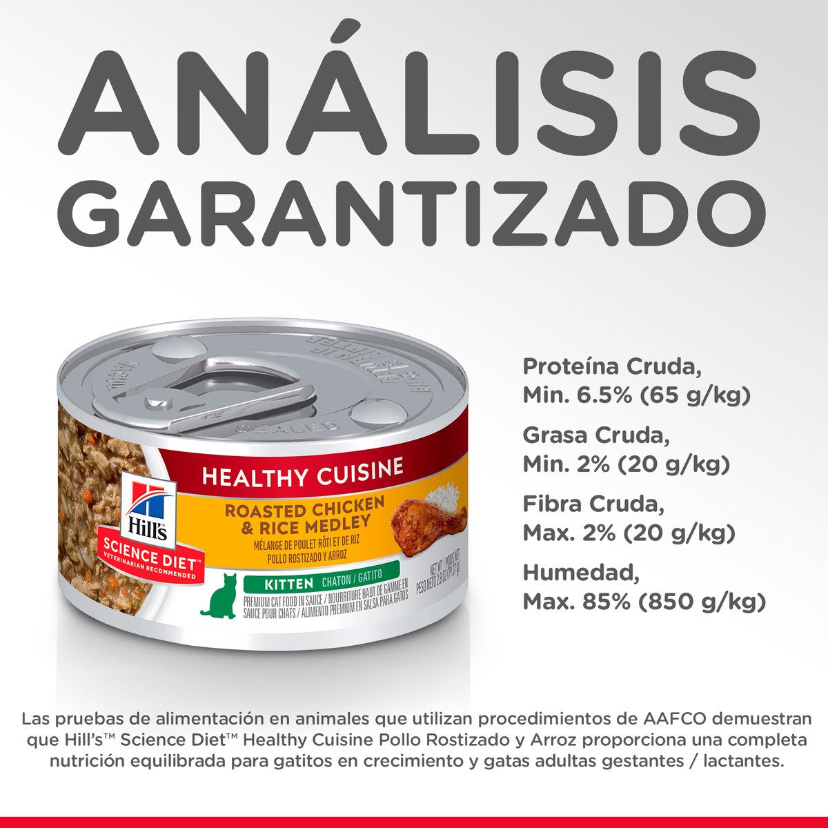 Alimento Hill's Science Diet Original Kitten Healthy Cuisine Para Gatito Lata 80g