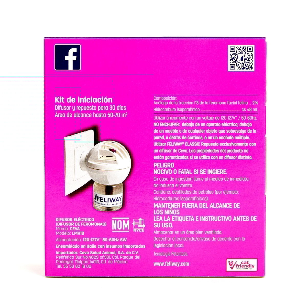 Feliway Classic Difusor + Repuesto con Efecto Calmante Gato 48 ml