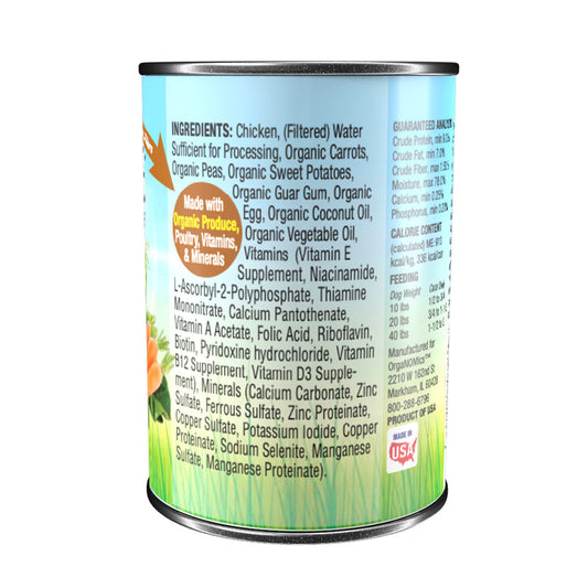 Alimento Organomics Pollo Para Perro Lata 354g