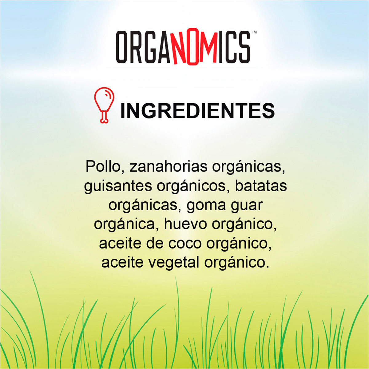 Alimento Organomics Pollo Para Perro Lata 354g