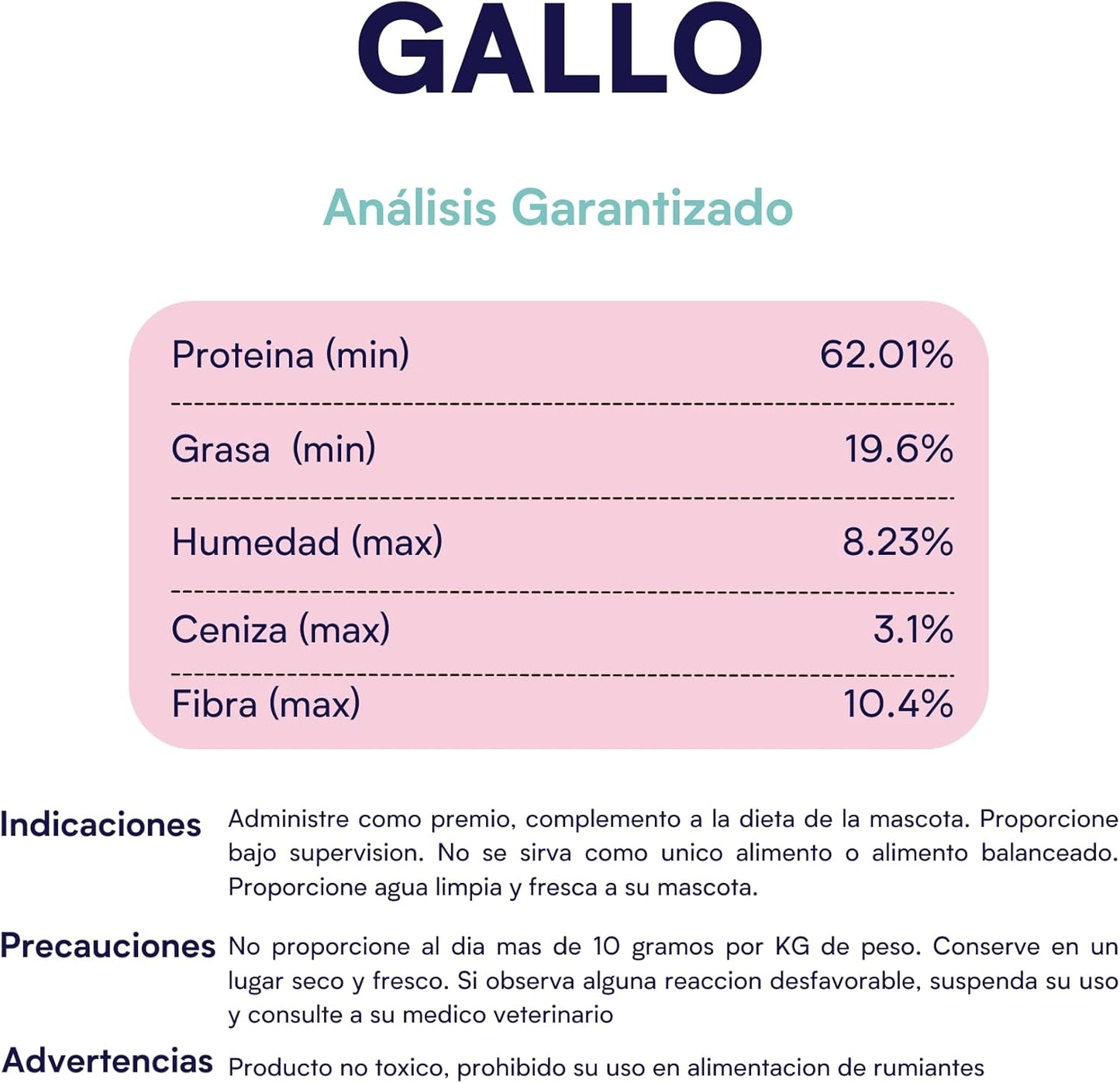 Galletas Sabor Pechuga de Gallo 120g