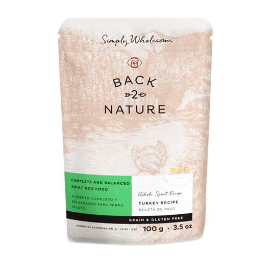 Alimento Back2Nature Pavo Para Perro 100g (Bajo pedido)