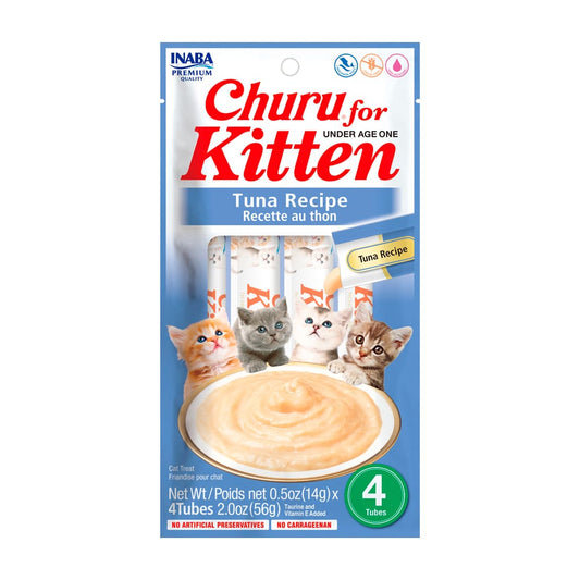 Churu Premio Cremoso Natural para Gato Kitten Receta Atún 4 pzs