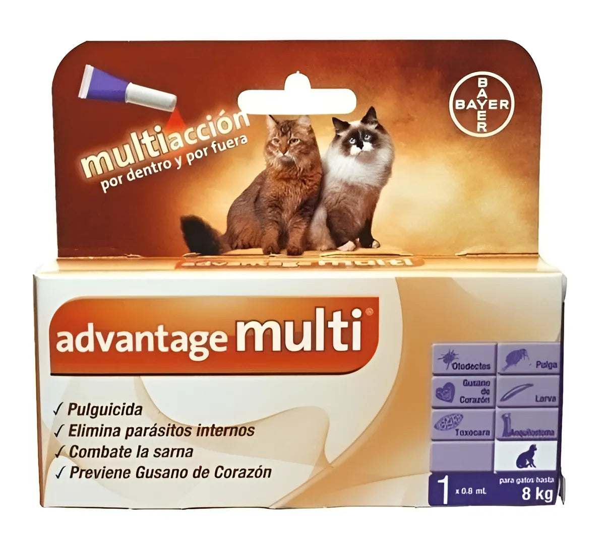 ADVANTAGE MULTI GATO 4 DE 1 A 4 K IMIDACLOPRID