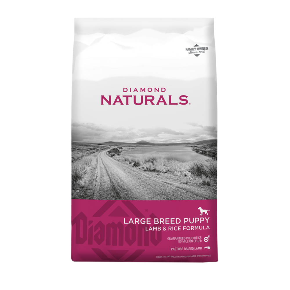 Alimento Diamond Naturals Cordero y Arroz Cachorro Razas Grandes 18.14 KG (Bajo pedido)