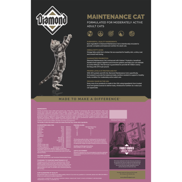 Alimento Diamond Premium Mantenimiento Para Gato (Bajo pedido)