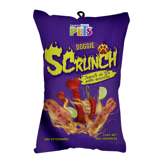 Juguete Fancy Pets de Tela Doggie Scrunch Fuego