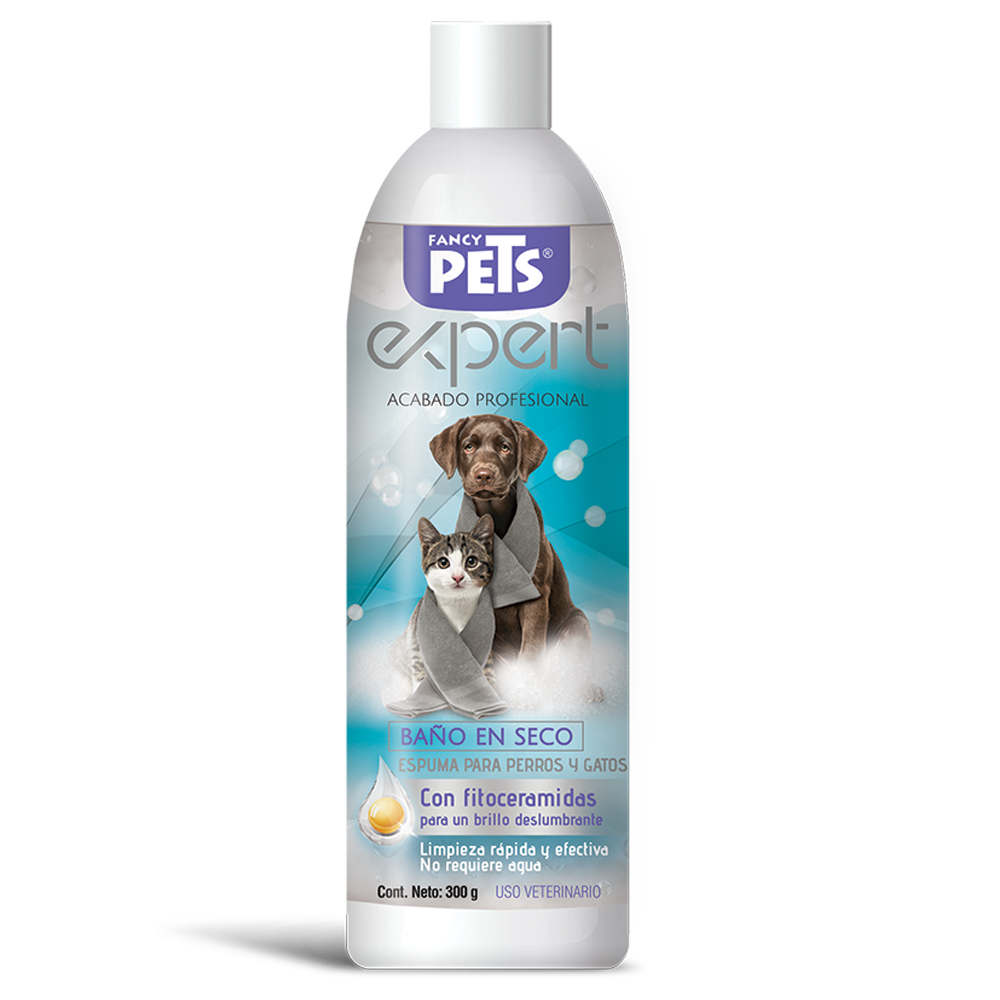 Espuma Fancy Pets Expert Baño en Seco para Mascotas 300g