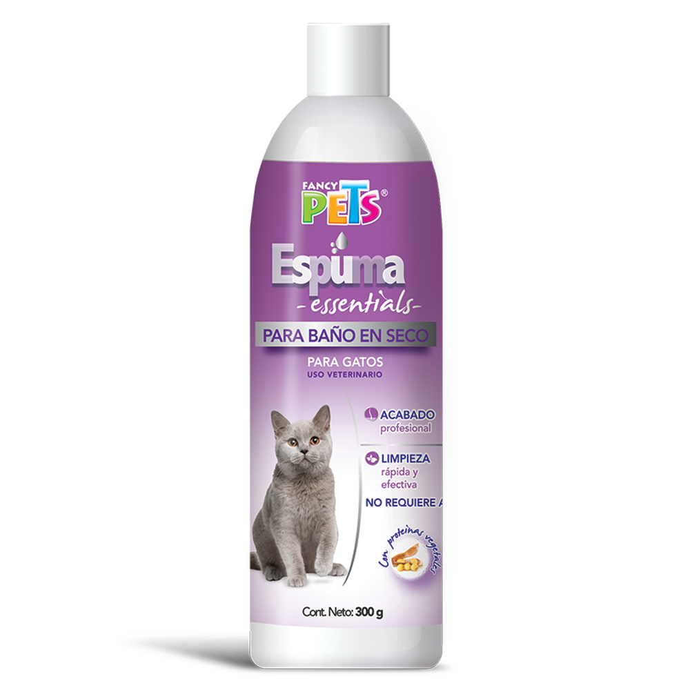 Espuma Essentials Para Baño en Seco Gatos 300g