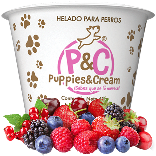 Helado Puppies&Cream Frutos Rojos 30g