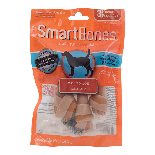 SmartBones Premios Huesos de Camote 142 g