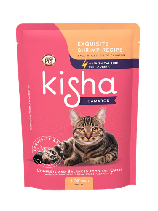 Sobre Kisha Receta de Camaron Para Gato 85g
