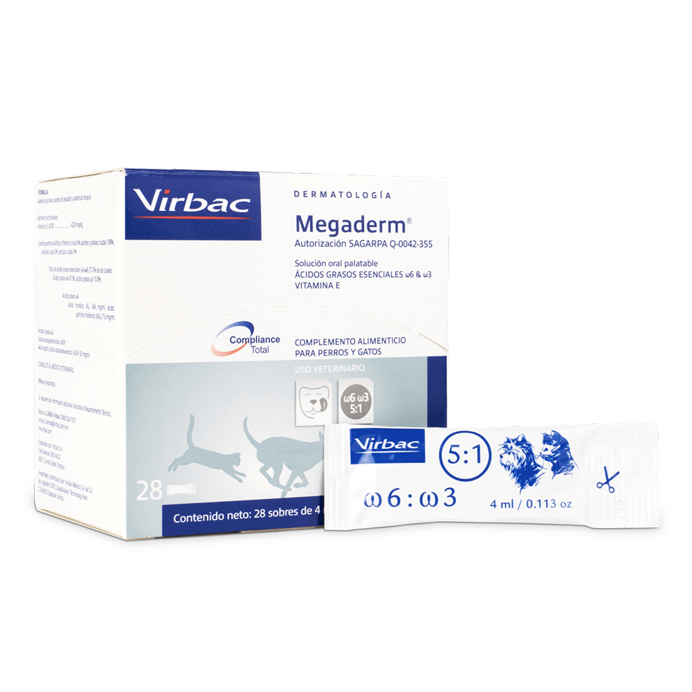 Megaderm Complemento Alimenticio Caja 28 Sobres de 4 ml