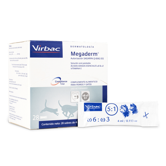 Megaderm Complemento Alimenticio Caja 28 Sobres de 4 ml