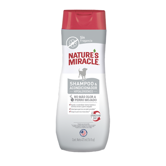 Shampoo Acondicionador Hipoalergénico Nature's Miracle  473 ml