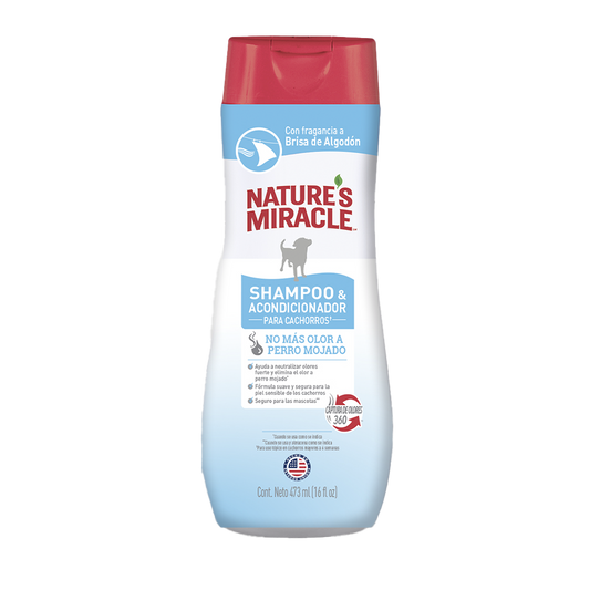 Shampoo Acondicionador para Cachorros Nature's Miracle 473 ml