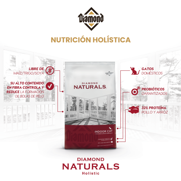 Alimento Diamond Naturals Indoor Para Gato (Bajo pedido)