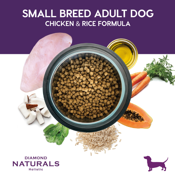 Alimento Diamond Naturals Pollo y Arroz Adulto Para Perro Razas Pequeñas (Bajo pedido)